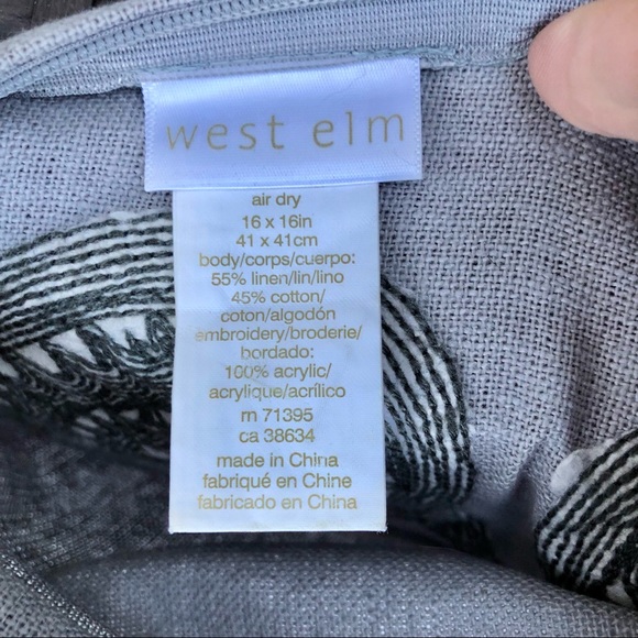 West Elm Appliqué Cushion Cover - Picture 5 of 6